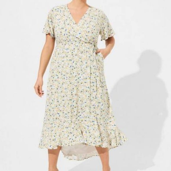 torrid Dresses & Skirts - Torrid Women's Plus Size High-Low Surplice Wrap Dress